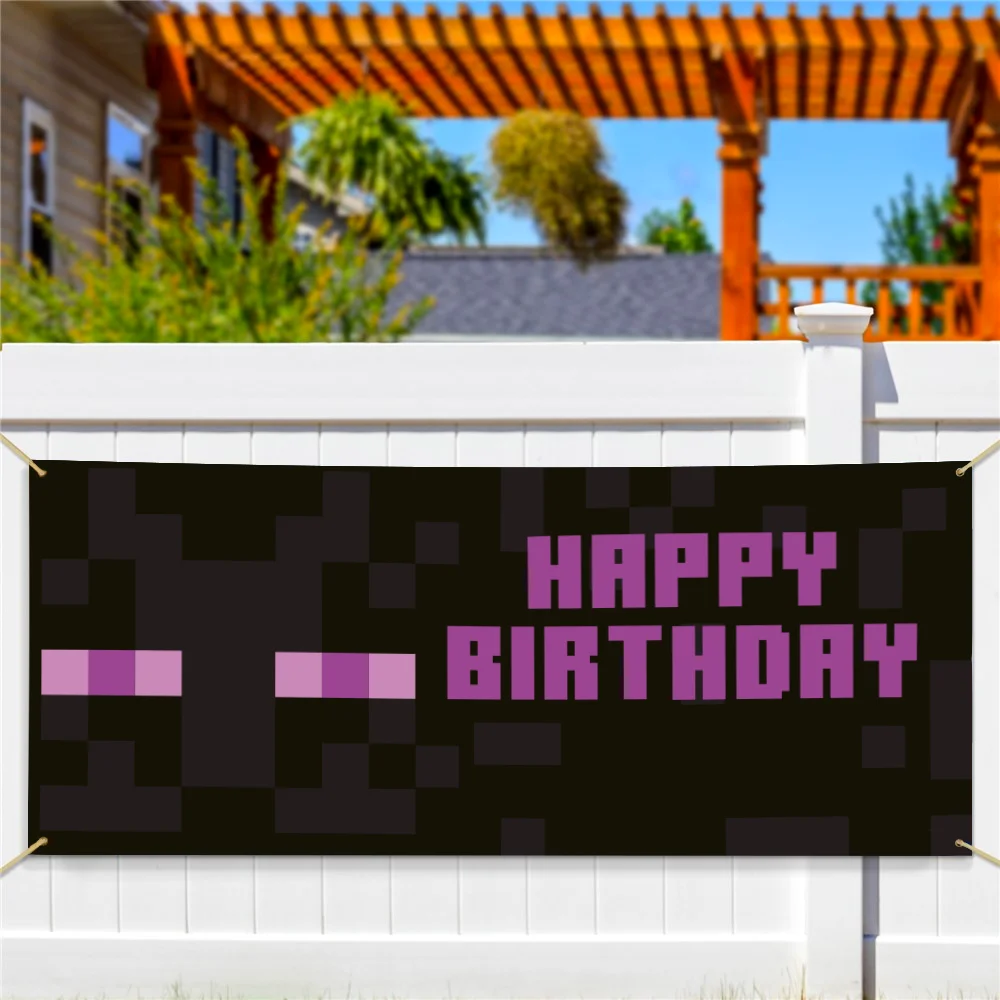Image of Minecraft Personalized Enderman Banner