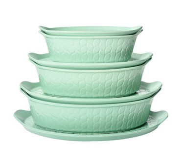 Temp-tations Carved Willow 7-Piece Essential Bake and Serve Set