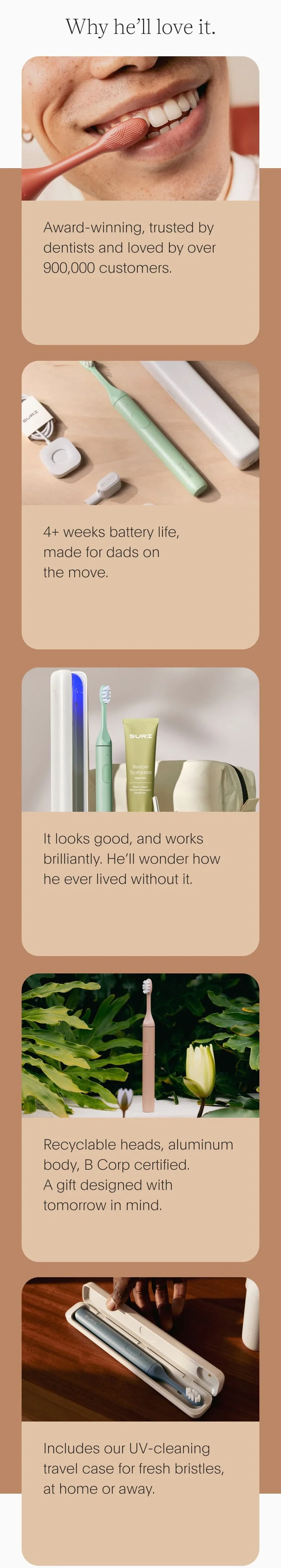 Why he'll love it. | Treat Dad