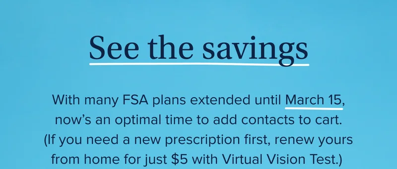 See the savings