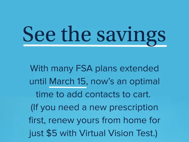 See the savings