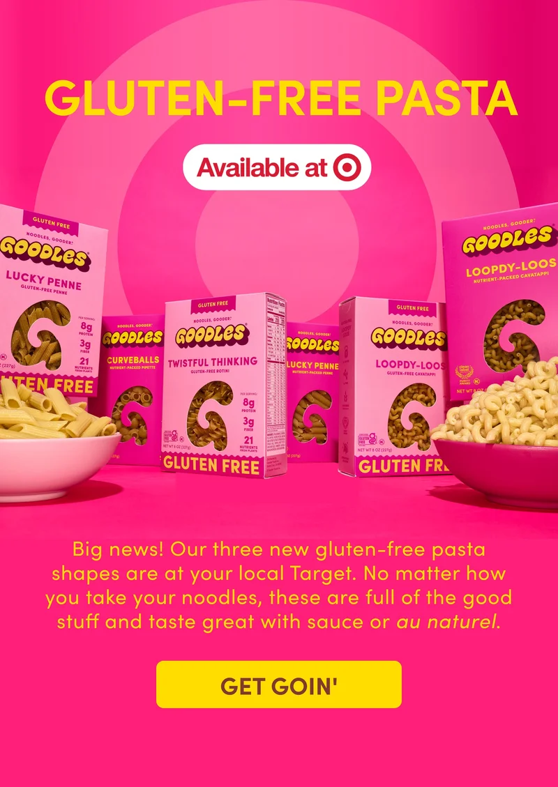 GLUTEN-FREE PASTA NOW AT TARGET