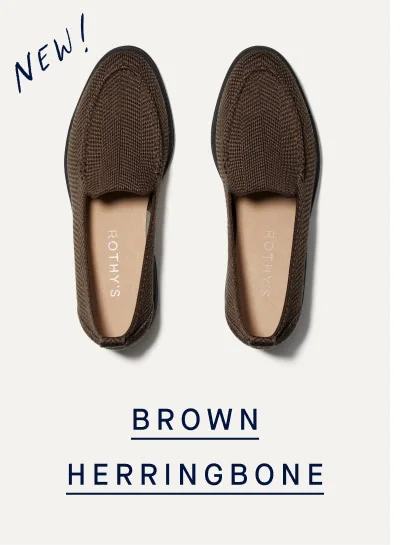 New! BROWN HERRINGBONE