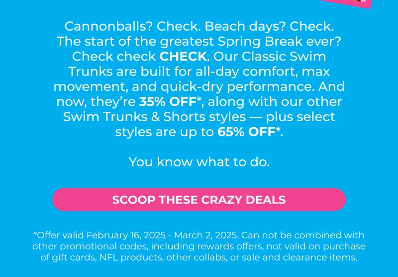 TIME TO SCOOP UP THESE CRAZY SPRING BREAK DEALS