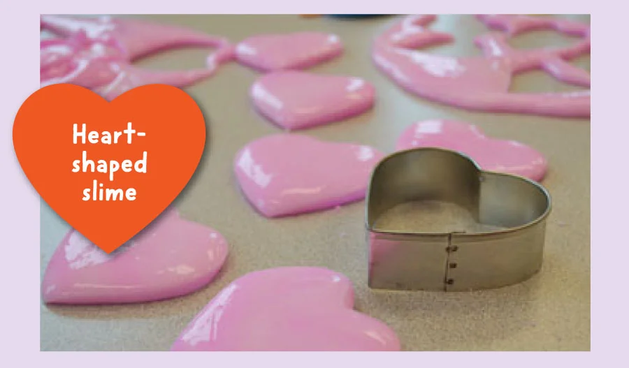 Heart-shaped slime