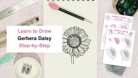 Draw a Gerbera Daisy: Simple Steps to Stunning Botanical Art