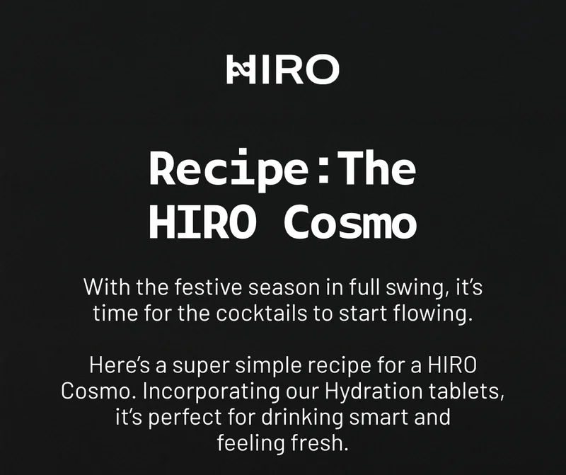 Recipe: The HIRO Cosmo