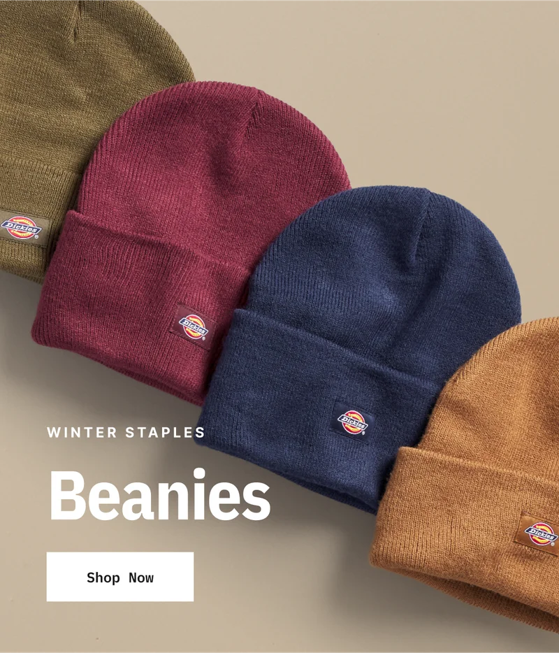 Winter Staples. Beanies. Shop Now.
