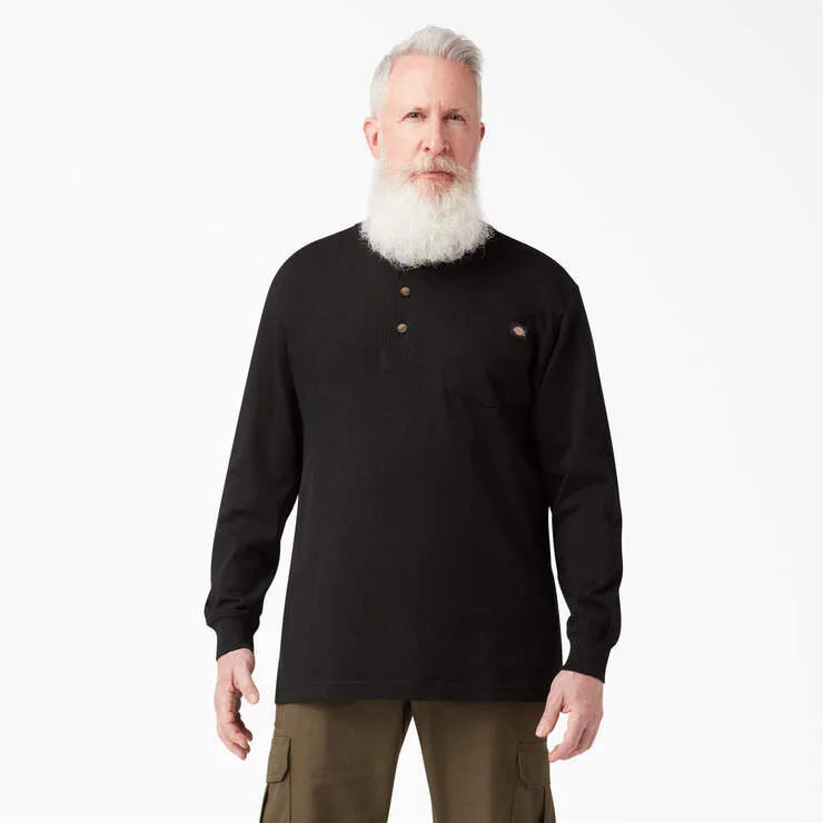 Heavyweight Long Sleeve Henley T-Shirt