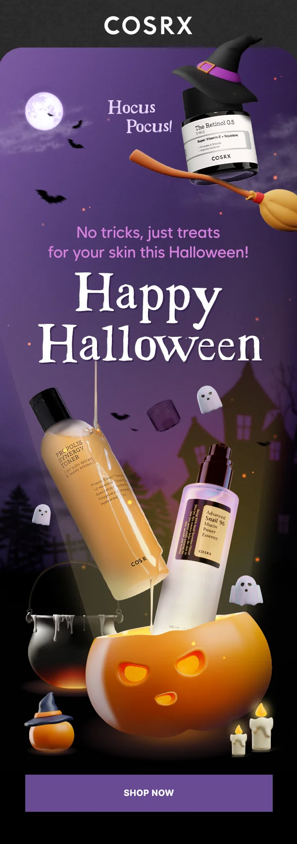 READY TO  TREAT YOUR SKIN? THE COSRX HALLOWEEN PARTY IS CALLING YOUR NAME