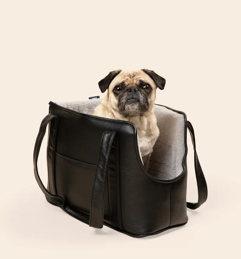 Image of PupTote™ 3-in-1 Faux Leather Dog Carrier Bag