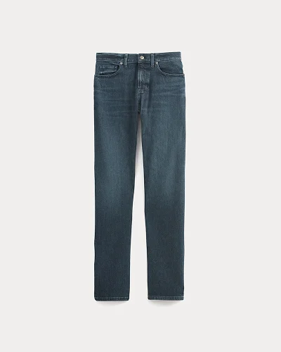 Image | Straight-Leg Stretch Jean | Dark Indigo