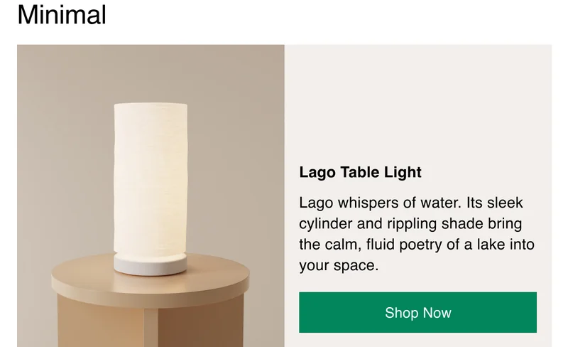 Minimal | Lago Table Light