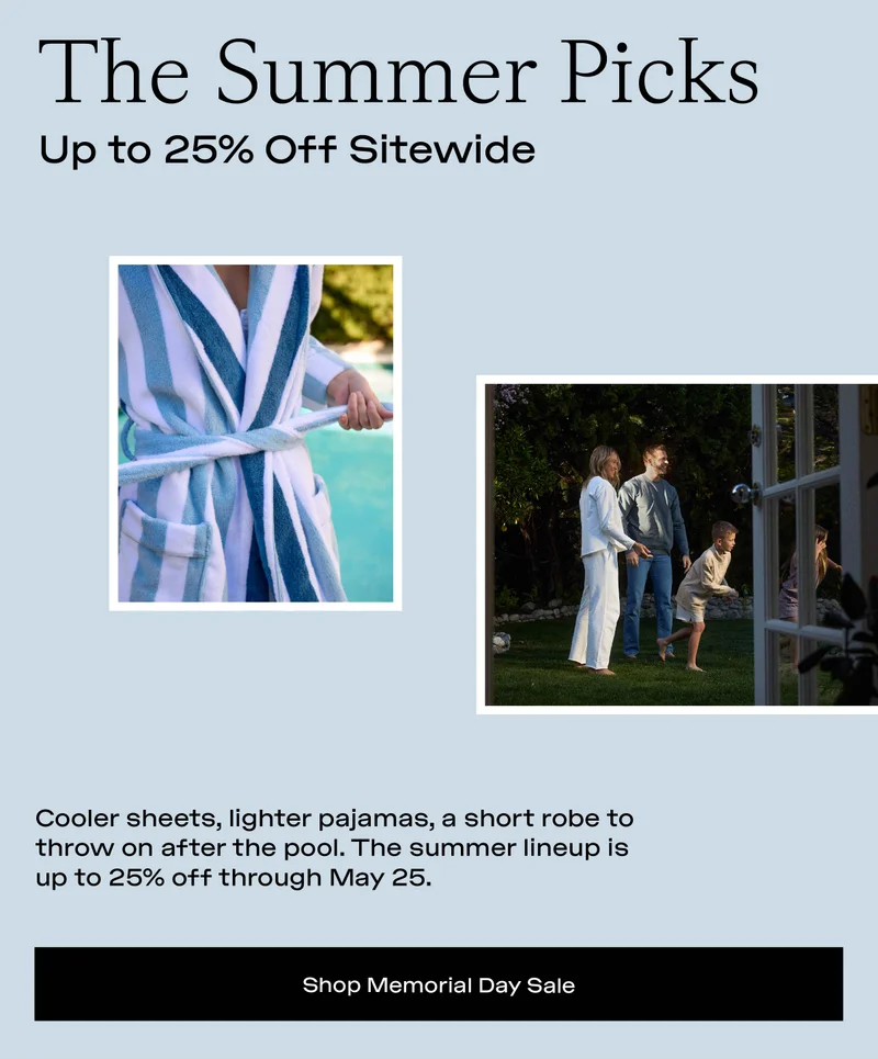 SHOP 25% OFF MEMORIAL DAY SALE