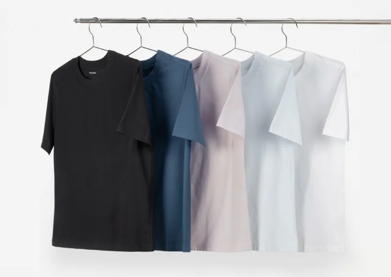 Lineup of all the Base Tee Colours.