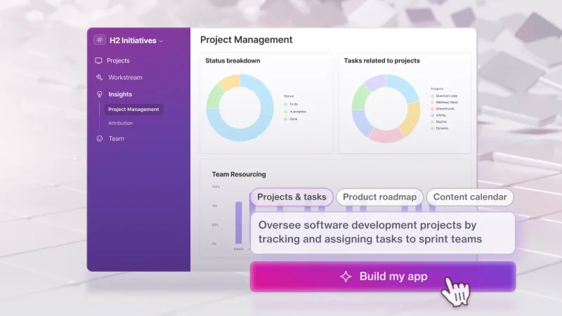 project management interface with cobuilder