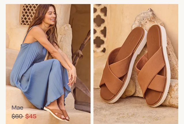 Mae Crossover Slide Sandal - Image