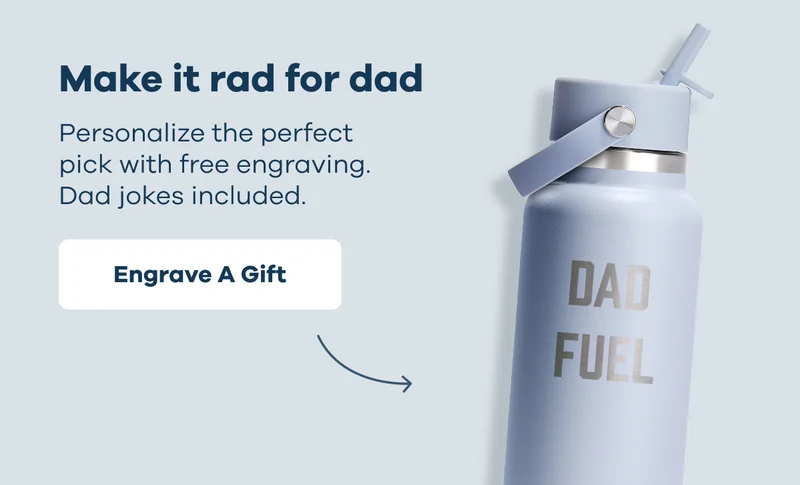 Make it rad for dad. Personalize the perfect pick with free engraving. Dad jokes included. | Engrave A Gift