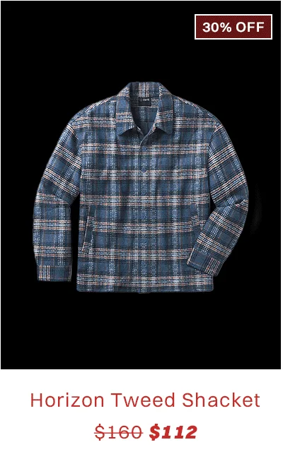 Atlantic Horizon Tweed Shacket