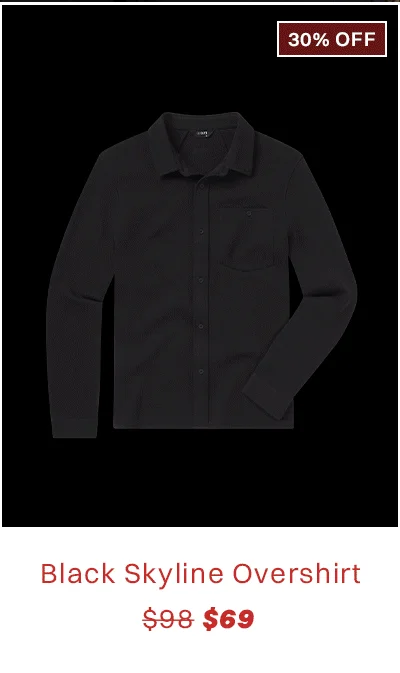 Black Skyline Overshirt