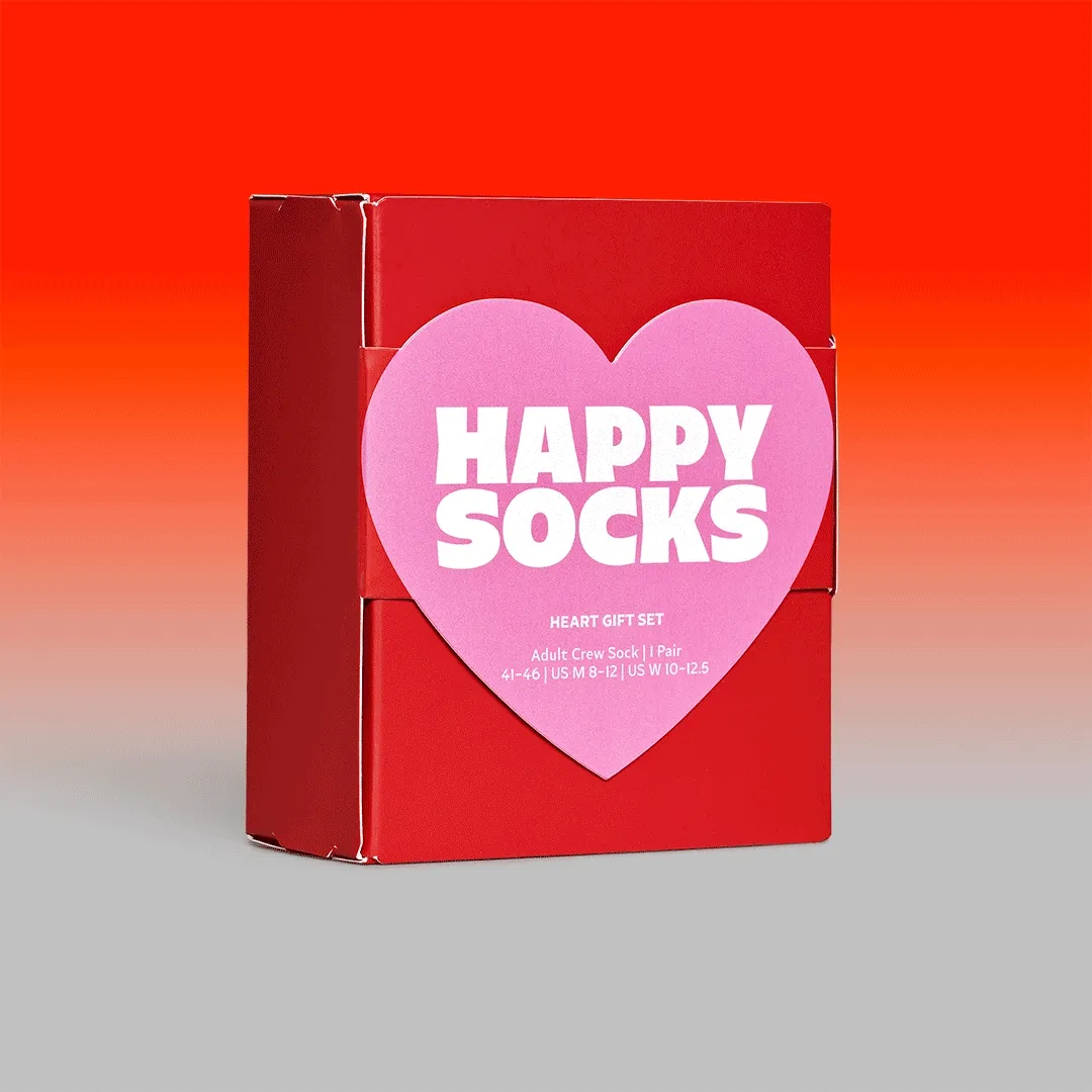 1-Pack Heart Socks Gift Set