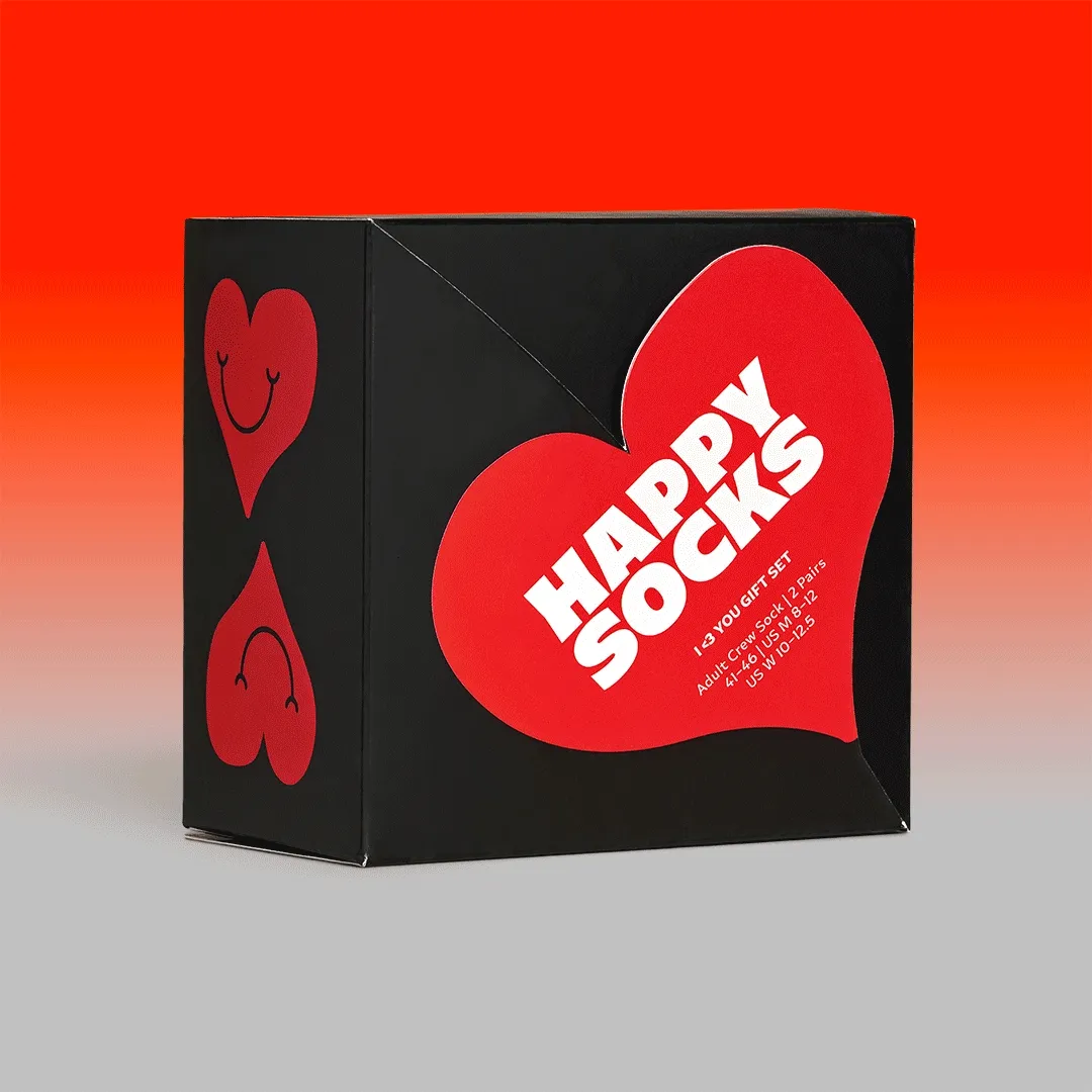 2-Pack I Heart You Socks Gift Set