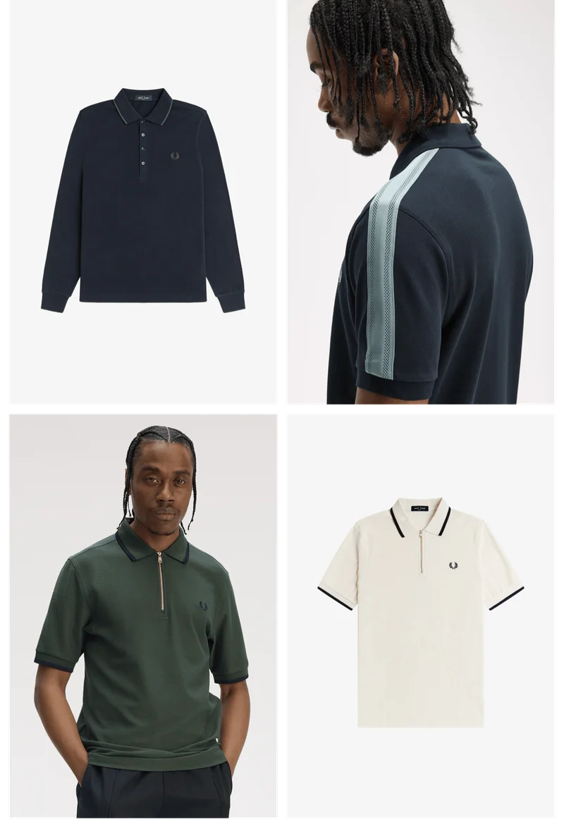 A selection of Fred Perry Mens Polos