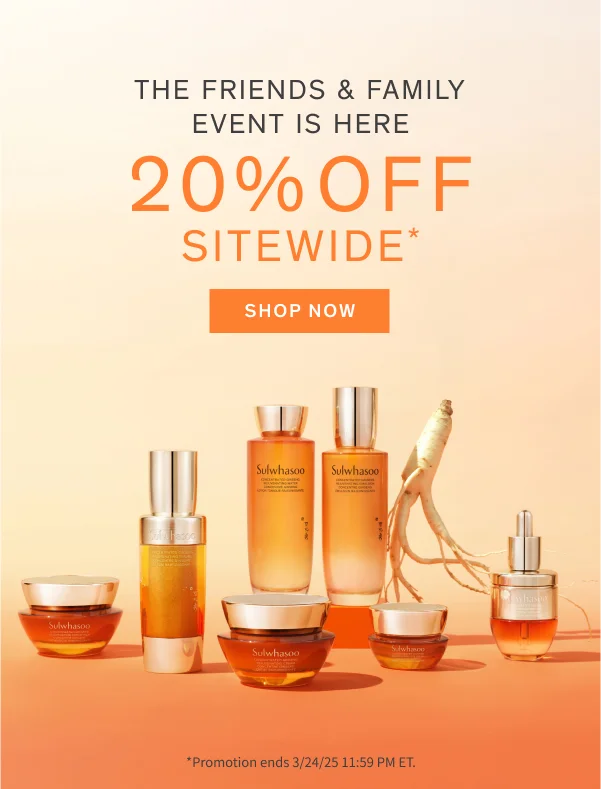 Friends & Family: 20% off sitewide