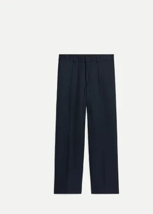 Tailored Wide-Fit Trousers Blue