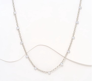 Denim and Co. Oval Station Necklace