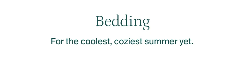 Bedding.