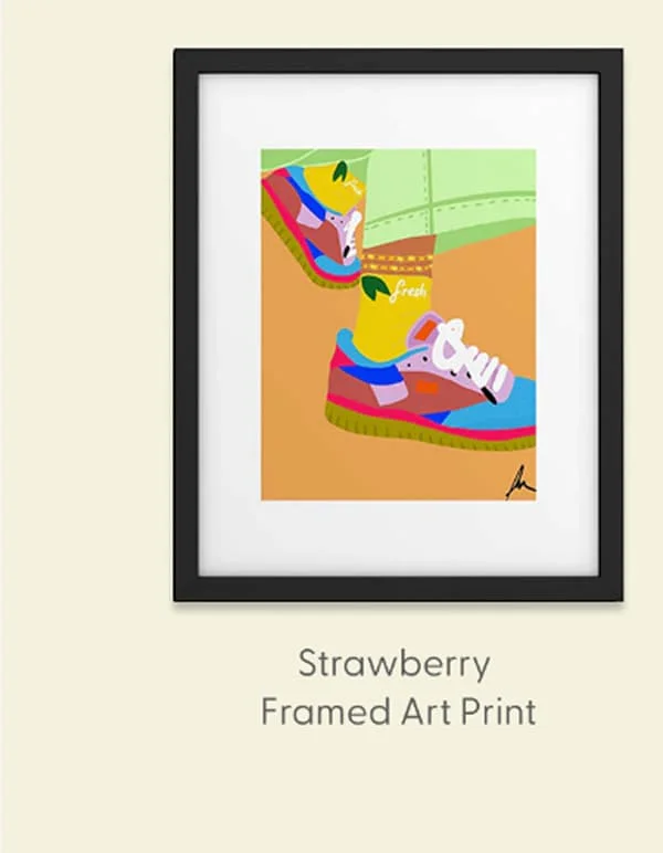 Strawberry Framed Art Print