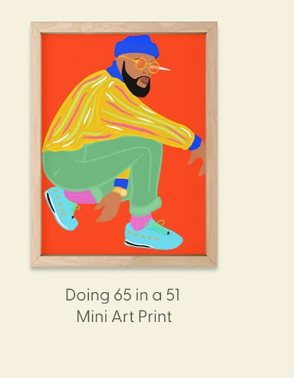 Doing 65 in a 51 Mini Art Print