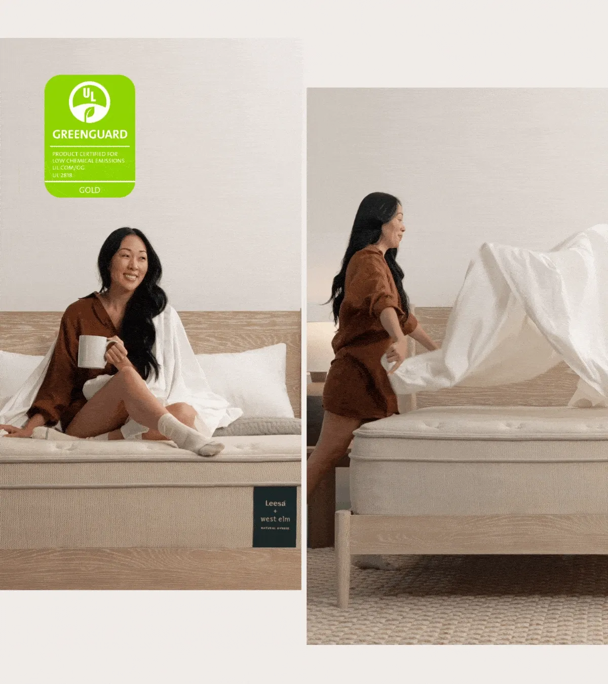 Leesa + West Elm: Get 25% off the Natural Hybrid