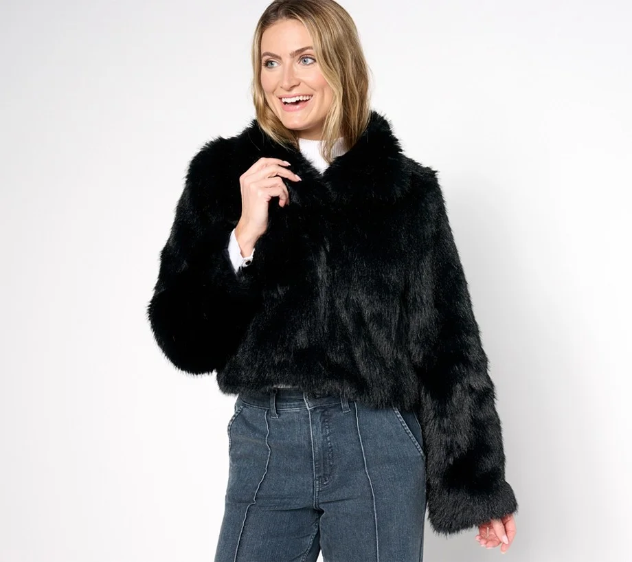 Me by Jennie Garth Faux Fur Coat