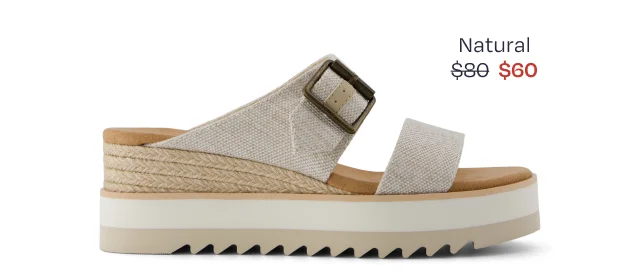 Diana Mule Buckle Wedge Sandal - Image