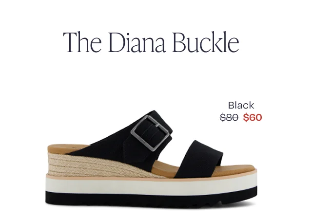 Diana Mule Buckle Wedge Sandal - Image