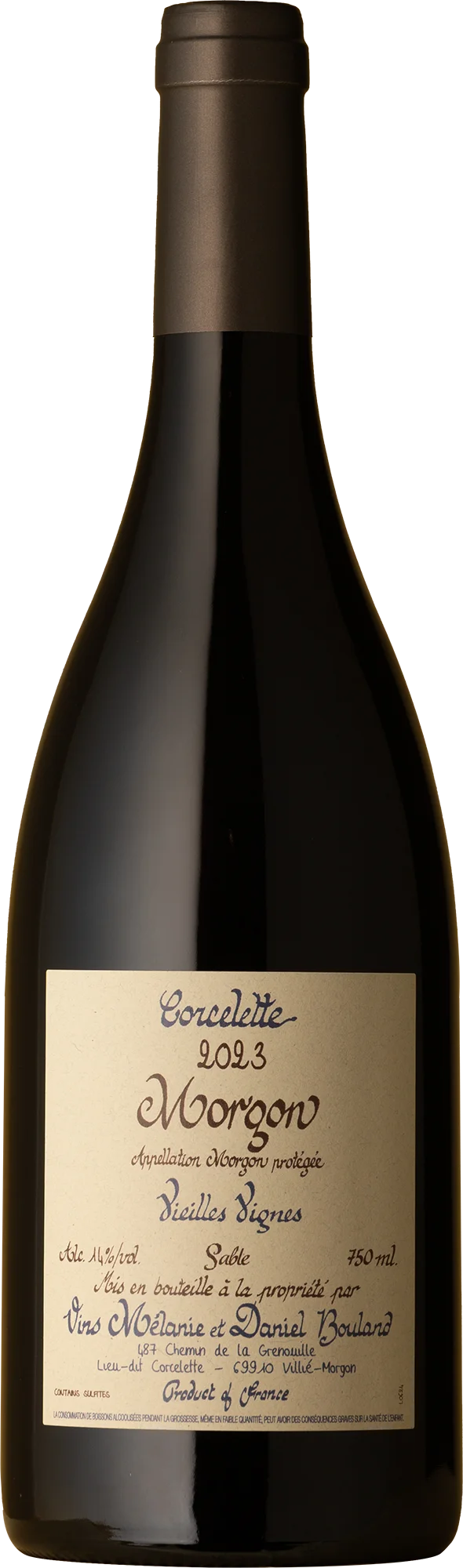 Image of Daniel Bouland <br>Morgon Corcelette Sable Vieilles Vignes Gamay 2023