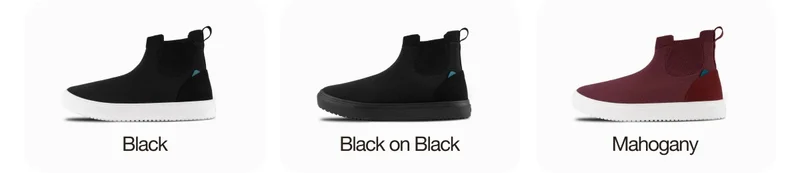 Black, Black on Black, Mahogany.