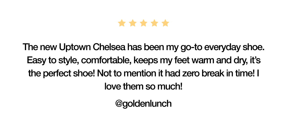 GIF of 5-star reviews from creators who got the Uptown Chelsea early.