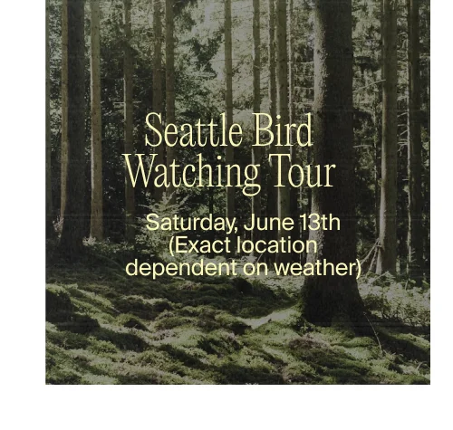 RSVP to Seattle Bird Watching Tour