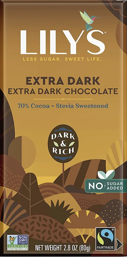 Image of Lily's Dark Chocolate with Stevia Extra Dark