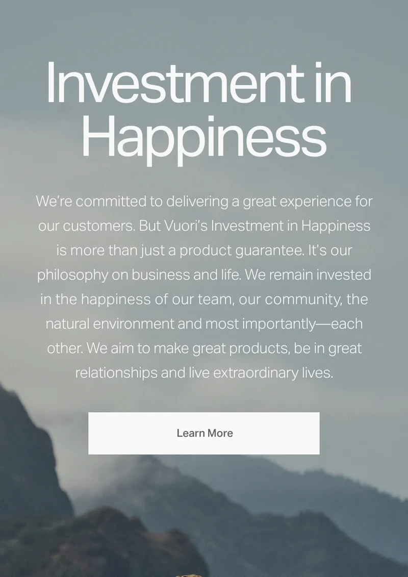 Invest in Happiness