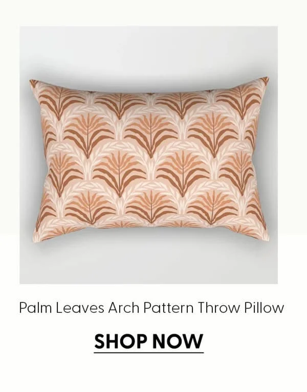 Palm leaves arch pattern