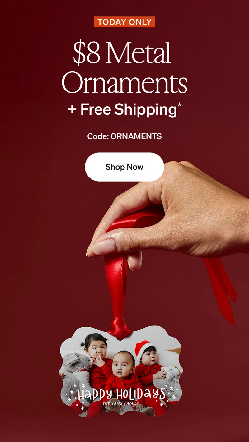 $8 Ornaments + Free Shipping