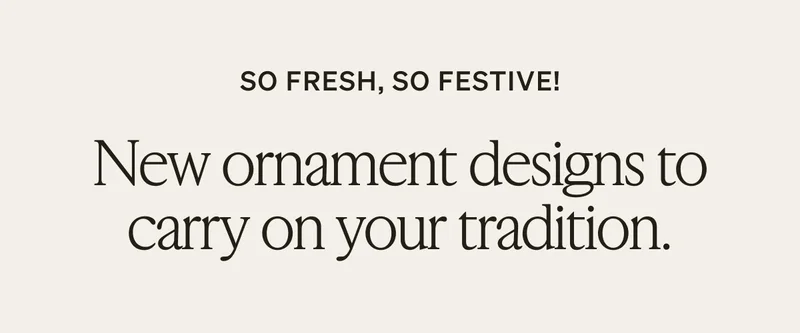 $8 Ornaments + Free Shipping