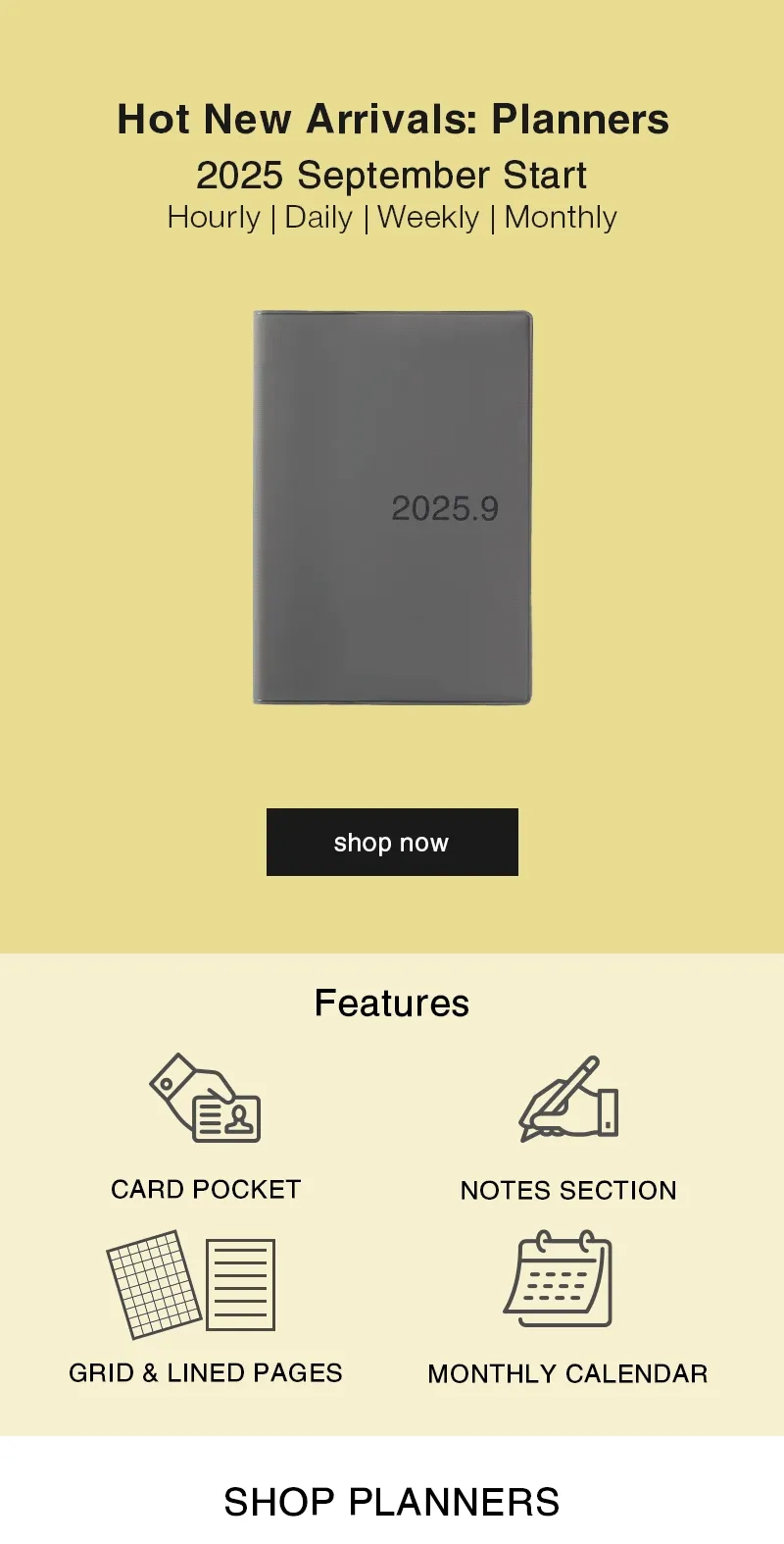Hot New Arrivals: Planners