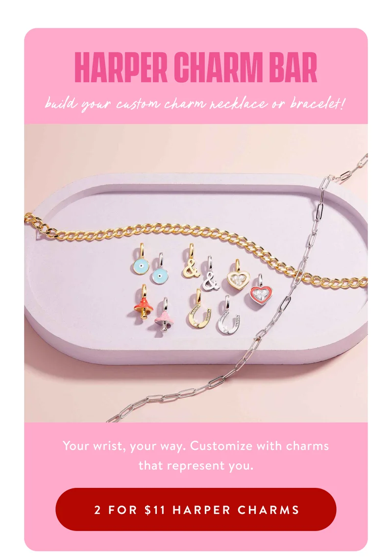2 for $11 Harper Charms