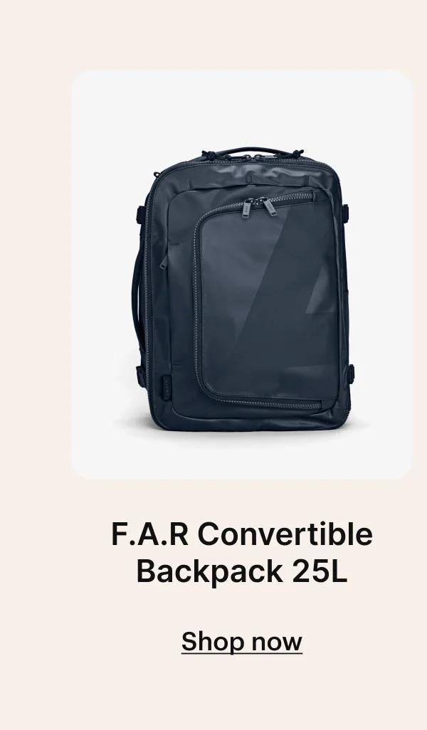The F.A.R Convertible Backpack 25L