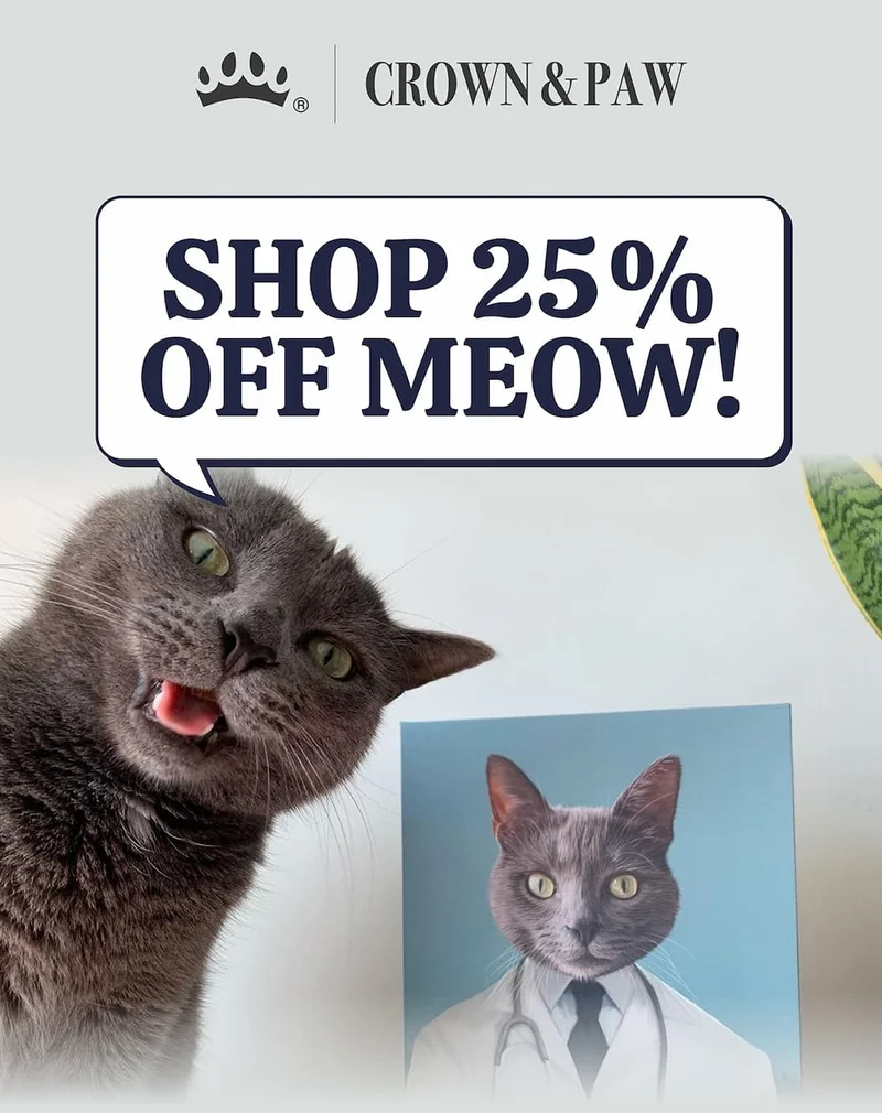 Shop 25% Off Meow!
